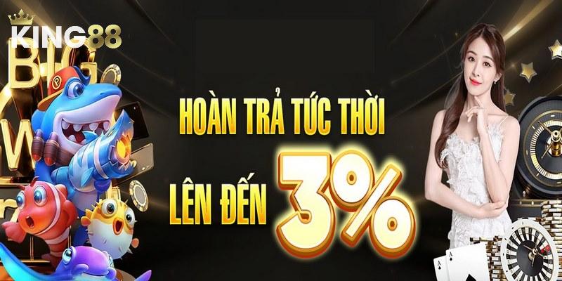 Nội dung & điều kiện nhận khuyến mãi hoàn trả tức thời 3,0%