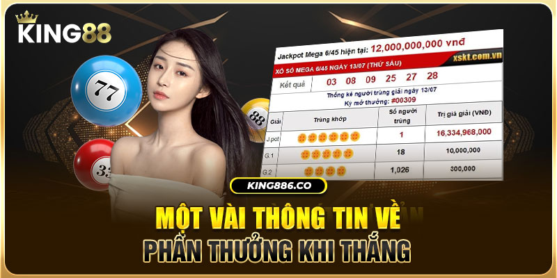 Một vài thông tin về phần thưởng khi thắng